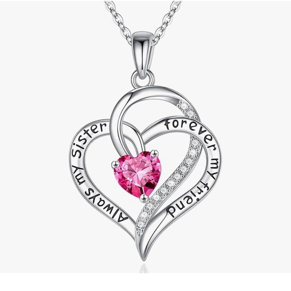 925 Sterling Silver Necklace Sisters Jewelry